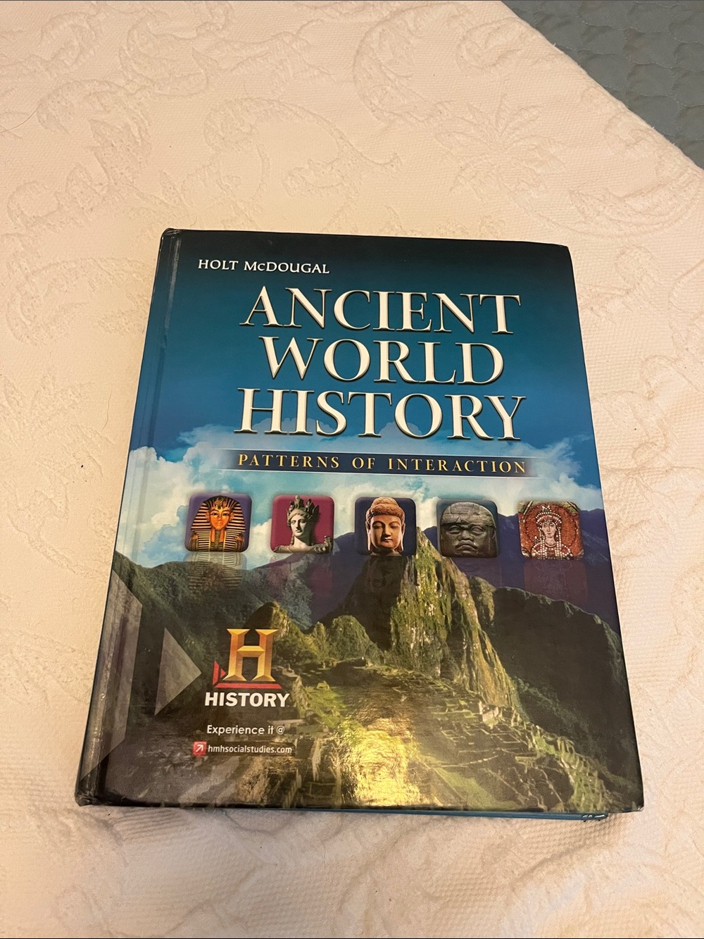Holt McDougal Ancient World History Hardcover Textbook - Blue Cover